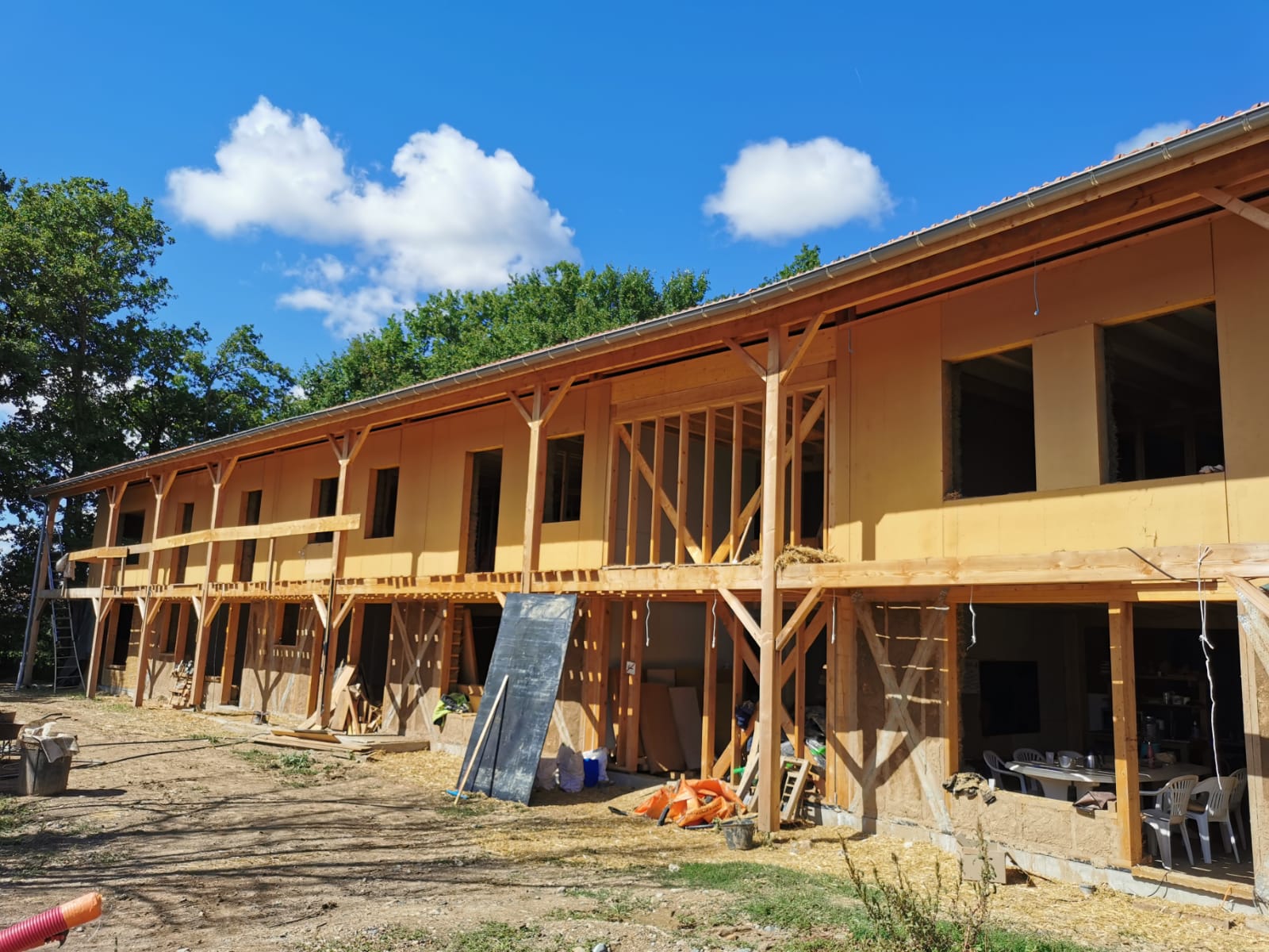 Habitat participatif en construction